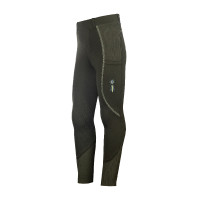Legging HKM Claire con asiento completo de silicona Gris verde