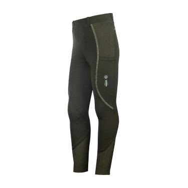 Legging HKM Claire con asiento completo de silicona Gris verde Legging HKM Claire con asiento completo de silicona Gris verde