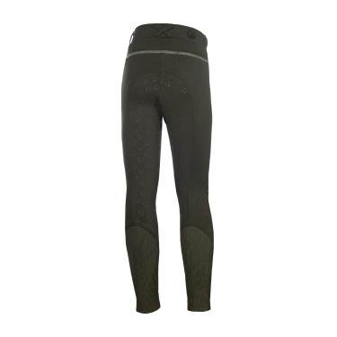 Legging HKM Claire con asiento completo de silicona Gris verde Legging HKM Claire con asiento completo de silicona Gris verde