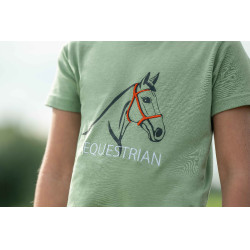 Camiseta HKM Grace Jade Azul