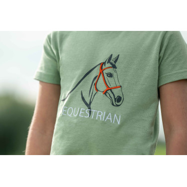 Camiseta HKM Grace Jade Azul