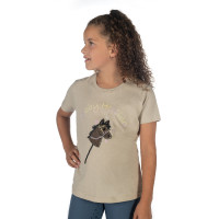 Camiseta HKM Hobby Horsing Rainbow Beige