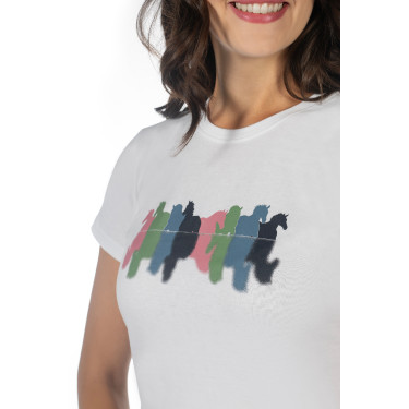 Camiseta HKM Mirror Blanco
