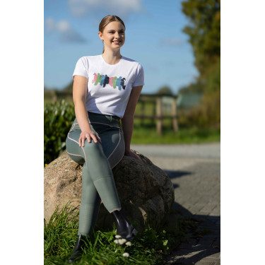 Camiseta HKM Mirror Blanco