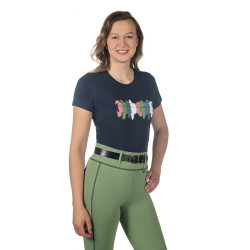 Camiseta HKM Mirror Azul oscuro