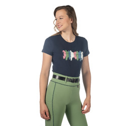 Camiseta HKM Mirror Azul oscuro