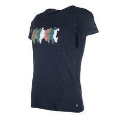 Camiseta HKM Mirror Azul oscuro