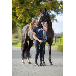 Camiseta HKM Mirror Azul oscuro