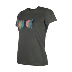Camiseta HKM Mirror Gris verde