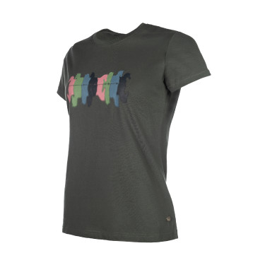 Camiseta HKM Mirror Gris verde