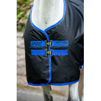 Manta Horseware Amigo Ripstop 900D Poney Turnout 50g Negro / azul clásico
