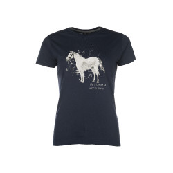 Camiseta HKM Sparkle Azul oscuro Camiseta HKM Sparkle Azul oscuro