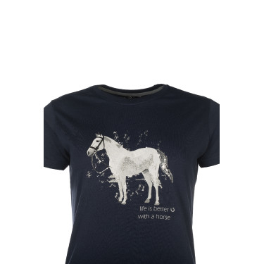 Camiseta HKM Sparkle Azul oscuro Camiseta HKM Sparkle Azul oscuro