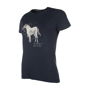 Camiseta HKM Sparkle Azul oscuro Camiseta HKM Sparkle Azul oscuro