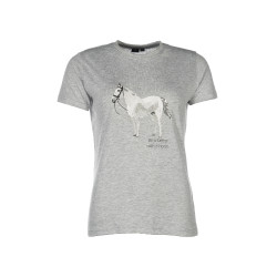 Camiseta HKM Sparkle Gris Camiseta HKM Sparkle Gris
