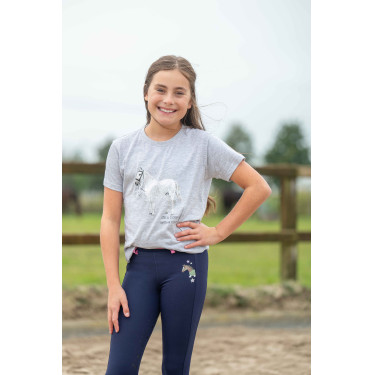 Camiseta HKM Sparkle Gris Camiseta HKM Sparkle Gris