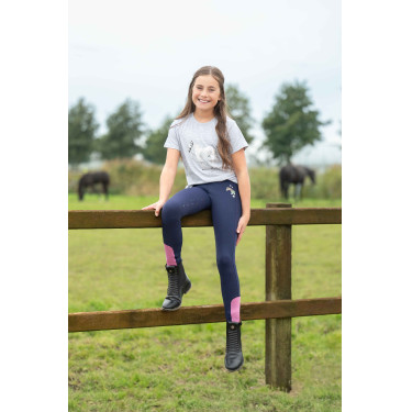 Camiseta HKM Sparkle Gris Camiseta HKM Sparkle Gris