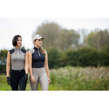 Top funcional HKM Amalfi Negro / gris pardo