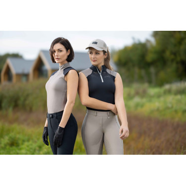 Top funcional HKM Amalfi Negro / gris pardo