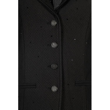 Chaqueta de concurso HKM Crystal Negro