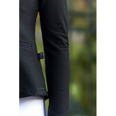 Chaqueta de concurso HKM Crystal Negro