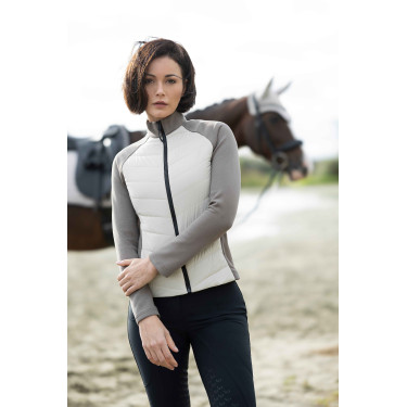Chaqueta acolchada HKM Amalfi Beige / topo Chaqueta acolchada HKM Amalfi Beige / topo