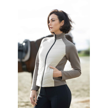 Chaqueta acolchada HKM Amalfi Beige / topo Chaqueta acolchada HKM Amalfi Beige / topo