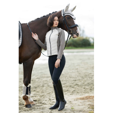 Chaqueta acolchada HKM Amalfi Beige / topo Chaqueta acolchada HKM Amalfi Beige / topo