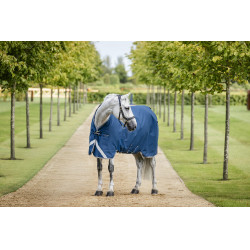 Manta Horseware Ionic Therapy Turnout 100g Bleu imperial / argent /Marine Azul