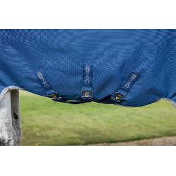 Manta Horseware Ionic Therapy Turnout 100g Bleu imperial / argent /Marine Azul