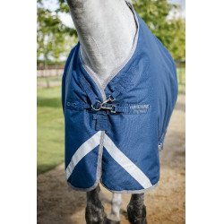 Manta Horseware Ionic Therapy Turnout 100g Bleu imperial / argent /Marine Azul