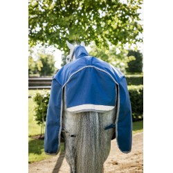 Manta Horseware Ionic Therapy Turnout 100g Bleu imperial / argent /Marine Azul