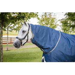 Manta Horseware Ionic Therapy Turnout 100g Bleu imperial / argent /Marine Azul