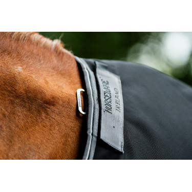 Manta Horseware Rambo 1680D Turnout 450g VL Negro / tormenta / gris plateado Manta Horseware Rambo 1680D Turnout 450g VL Negro / tormenta / gris plateado