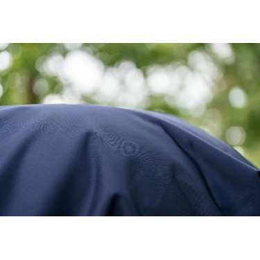 Manta Horseware Rambo 1680D Turnout 50g Marino / tormenta / gris plateado Azul marino