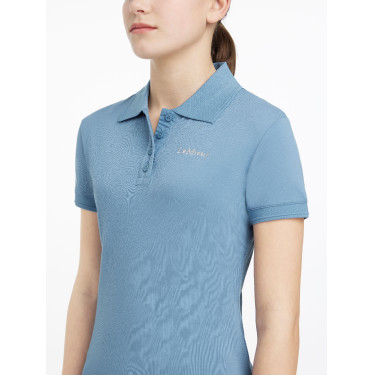 Polo LeMieux Young Rider Clásico Azul hielo