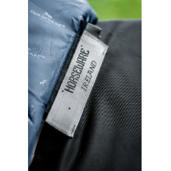 Manta Horseware Rambo 1680D Turnout Plus 100g Negro / tormenta / gris plateado