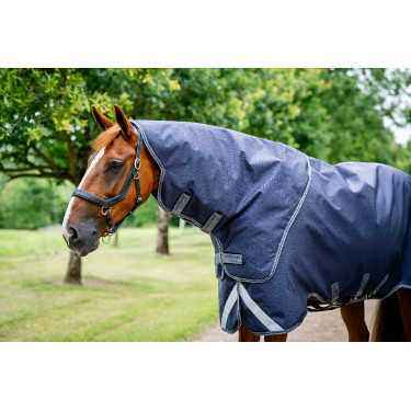 Manta Horseware Rambo Duo Ripstop Plus Turnout Bundle (100g + 100g + 200g) Marino / tormenta / gris plateado Azul marino