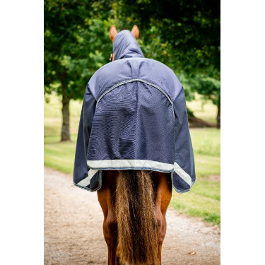 Manta Horseware Rambo Duo Ripstop Plus Turnout Bundle (100g + 100g + 200g) Marino / tormenta / gris plateado Azul marino