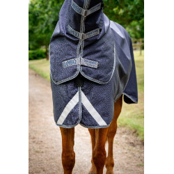 Manta Horseware Rambo Duo Ripstop Plus Turnout Bundle (100g + 100g + 200g) Marino / tormenta / gris plateado Azul marino