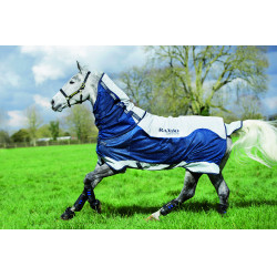 Cobertura Horseware Rambo Summer Series V-Front Azúl marino / gris Cobertura Horseware Rambo Summer Series V-Front Azúl marino / gris