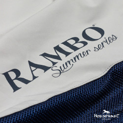Cobertura Horseware Rambo Summer Series V-Front Azúl marino / gris Cobertura Horseware Rambo Summer Series V-Front Azúl marino / gris