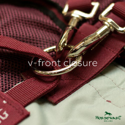 Cobertura Horseware Rambo Summer Series V-Front Azúl marino / gris Cobertura Horseware Rambo Summer Series V-Front Azúl marino / gris