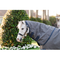 Manta Horseware Rhino Hexstop Plus Poney Turnout 0g Gris / índigo / marino Manta Horseware Rhino Hexstop Plus Poney Turnout 0g Gris / índigo / marino