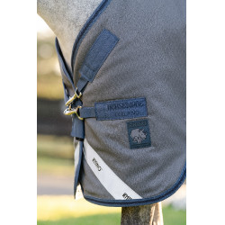 Manta Horseware Rhino Hexstop Plus Poney Turnout 0g Gris / índigo / marino