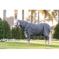 Manta Horseware Rhino Hexstop Plus Poney Turnout 100g Gris / índigo / marino