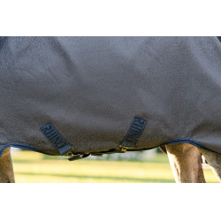 Manta Horseware Rhino Hexstop Plus Poney Turnout 100g Gris / índigo / marino
