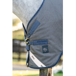 Manta Horseware Rhino Hexstop Plus Poney Turnout 250g VL Gris / índigo / marino