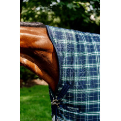 Cobertura Horseware Rhino Wug Turnout 0g Hunter check /Marine / vert Motifs