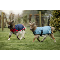 Manta para cabra Horseware 200g Azúl marino / rojo